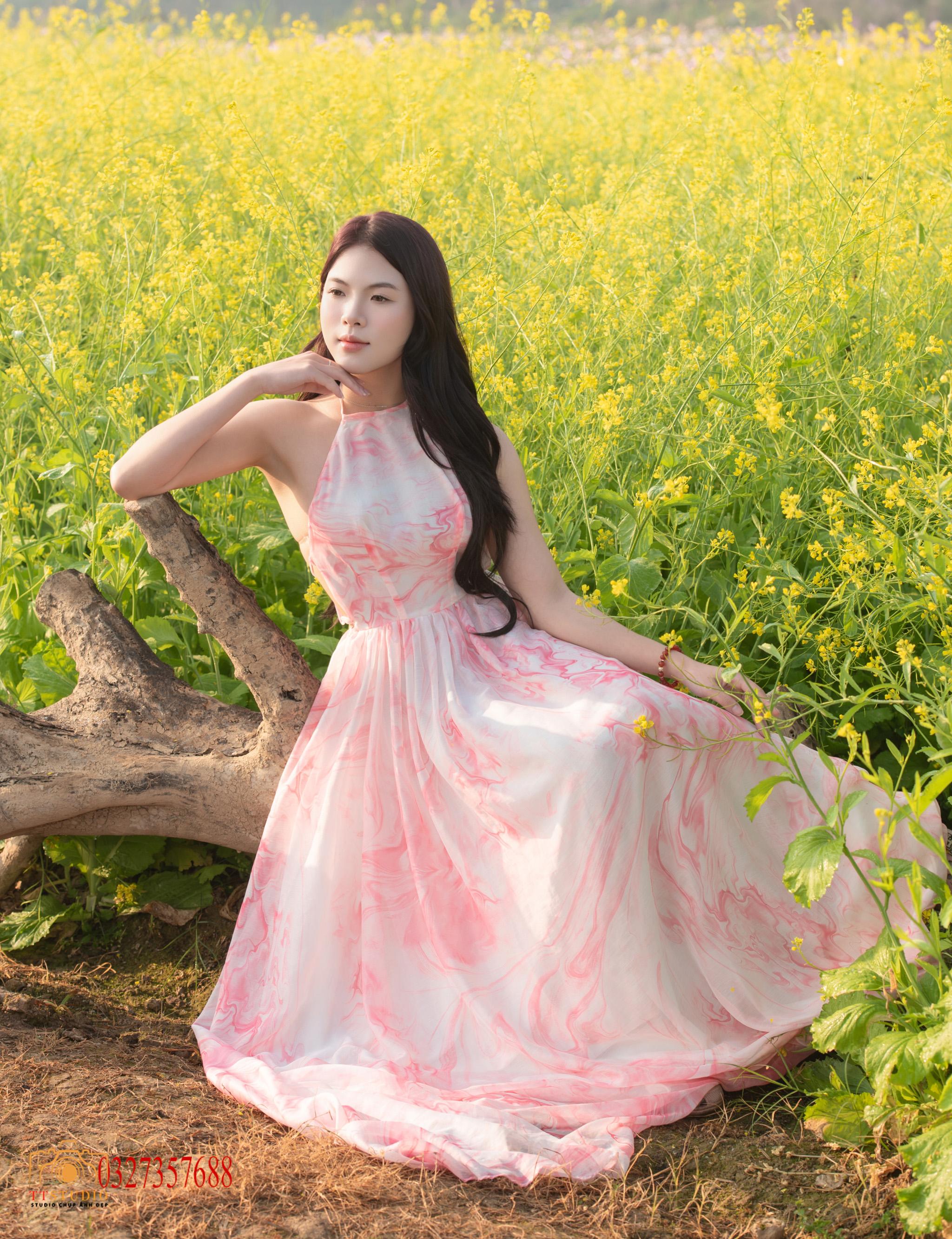 Ảnh hoa cải Cầu Long Biên