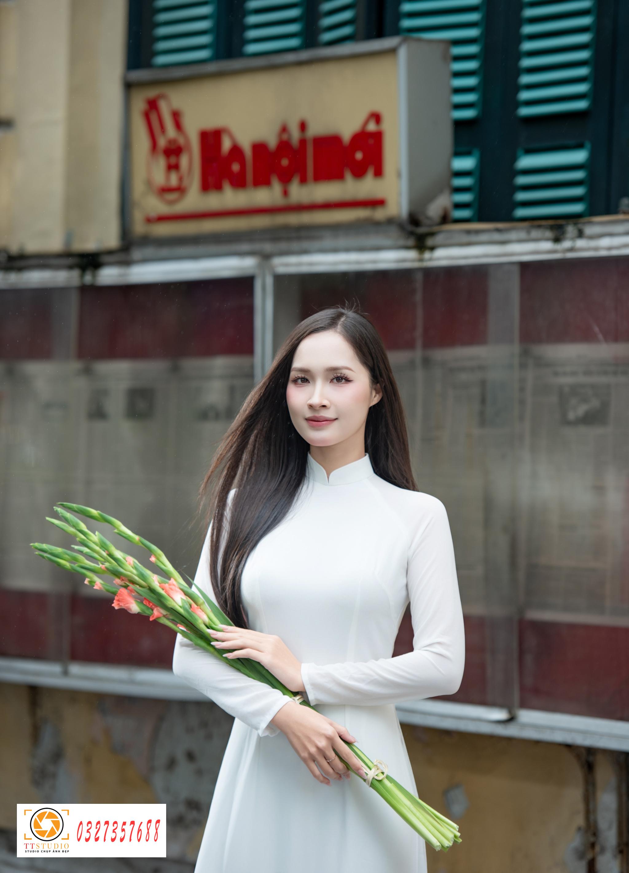 Ảnh áo dài báo hà nội mới