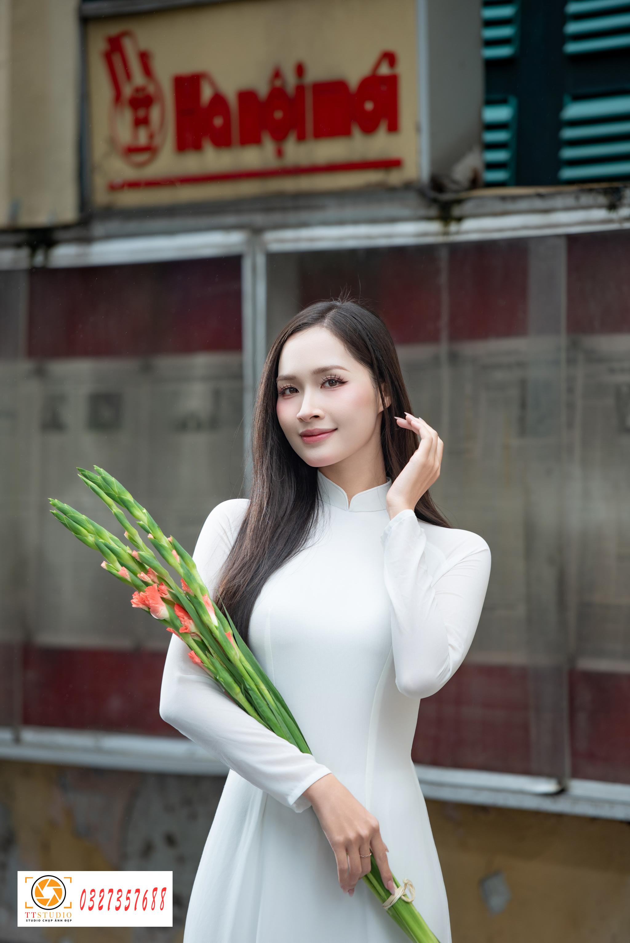 Ảnh áo dài báo hà nội mới