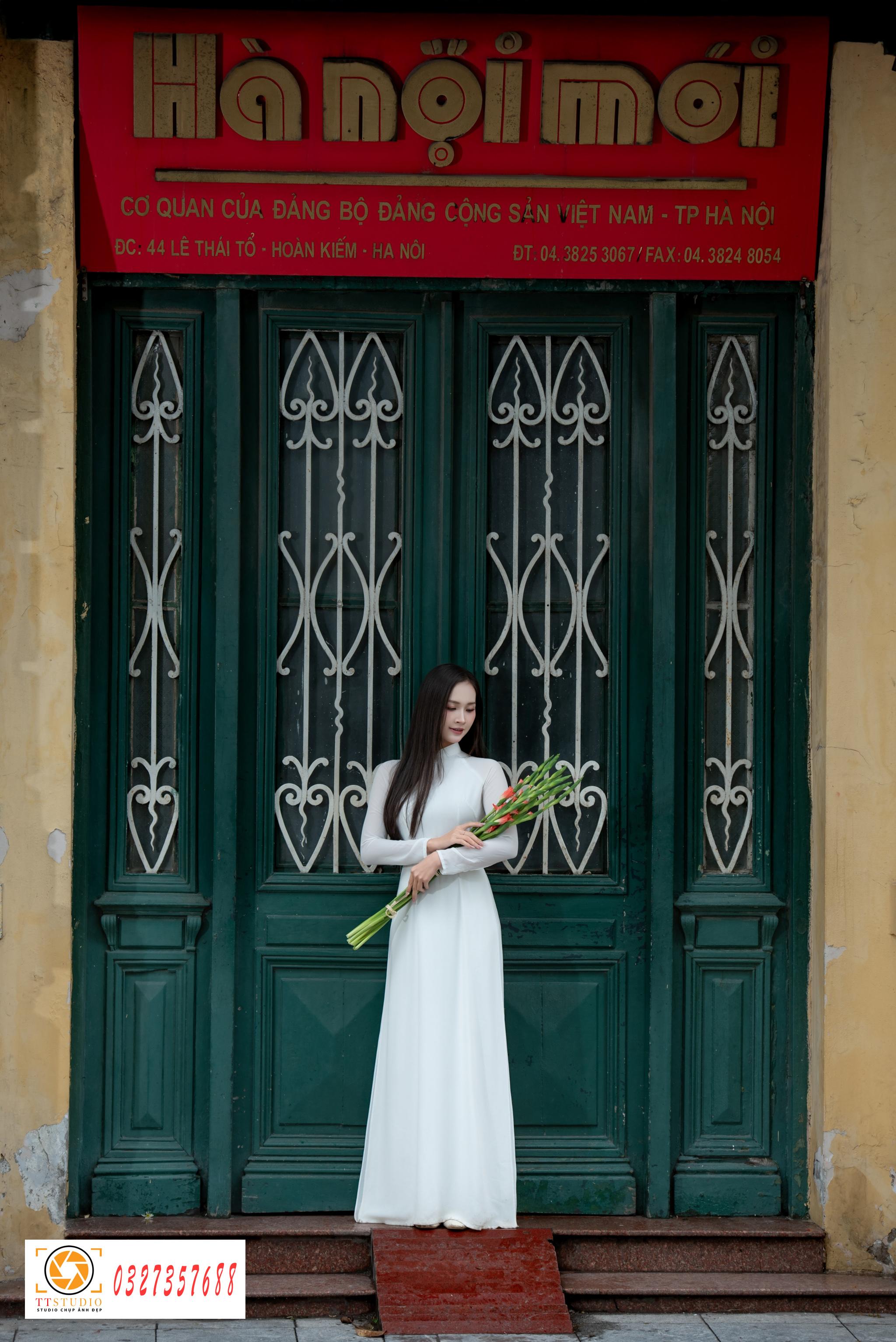 Ảnh áo dài báo hà nội mới