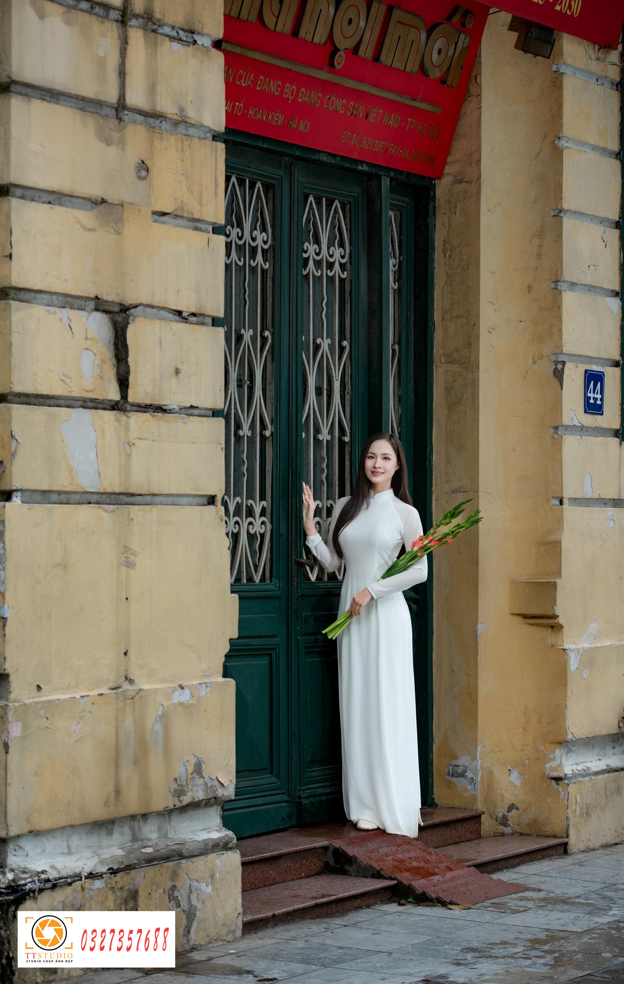 Ảnh áo dài báo hà nội mới