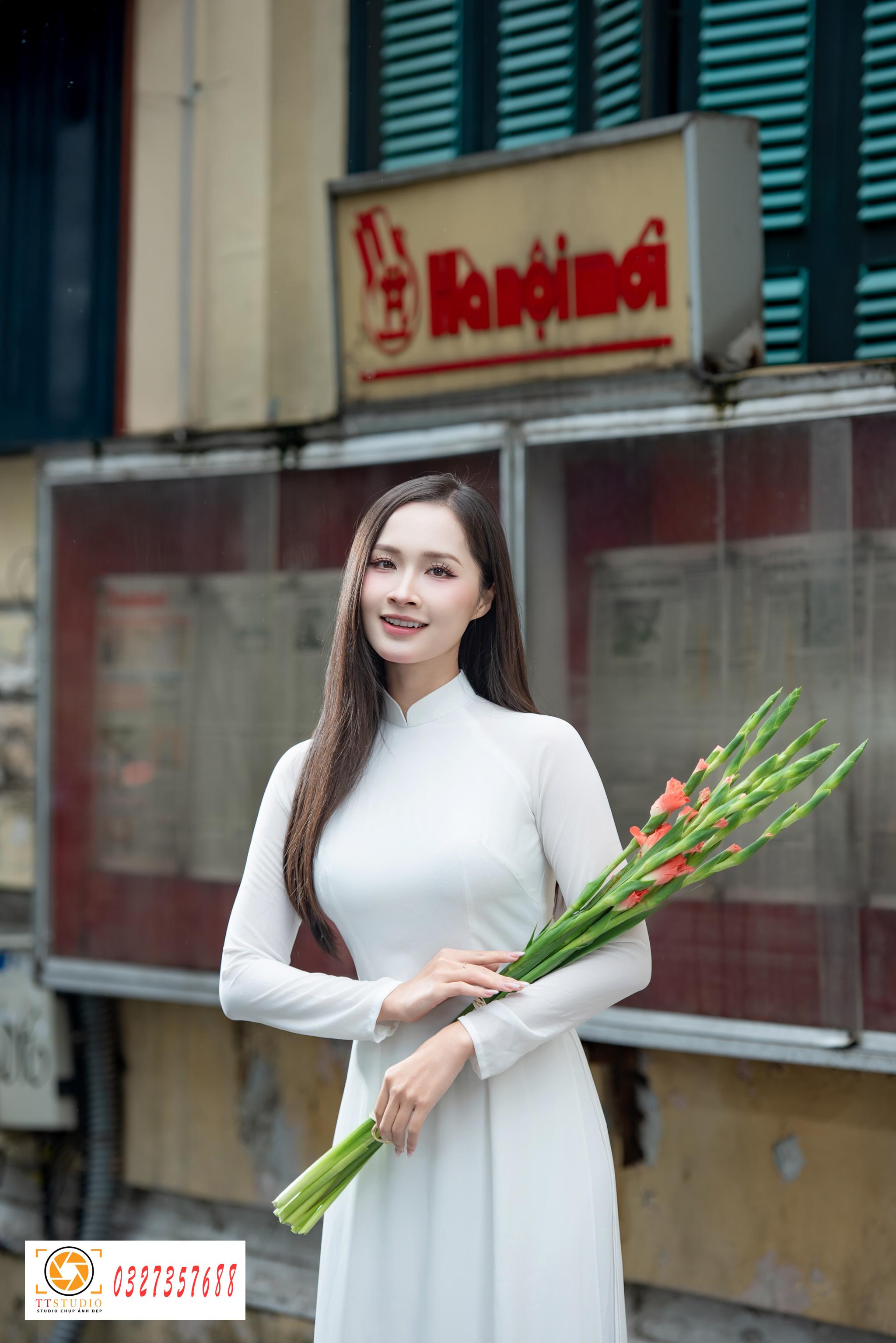 Ảnh áo dài báo hà nội mới