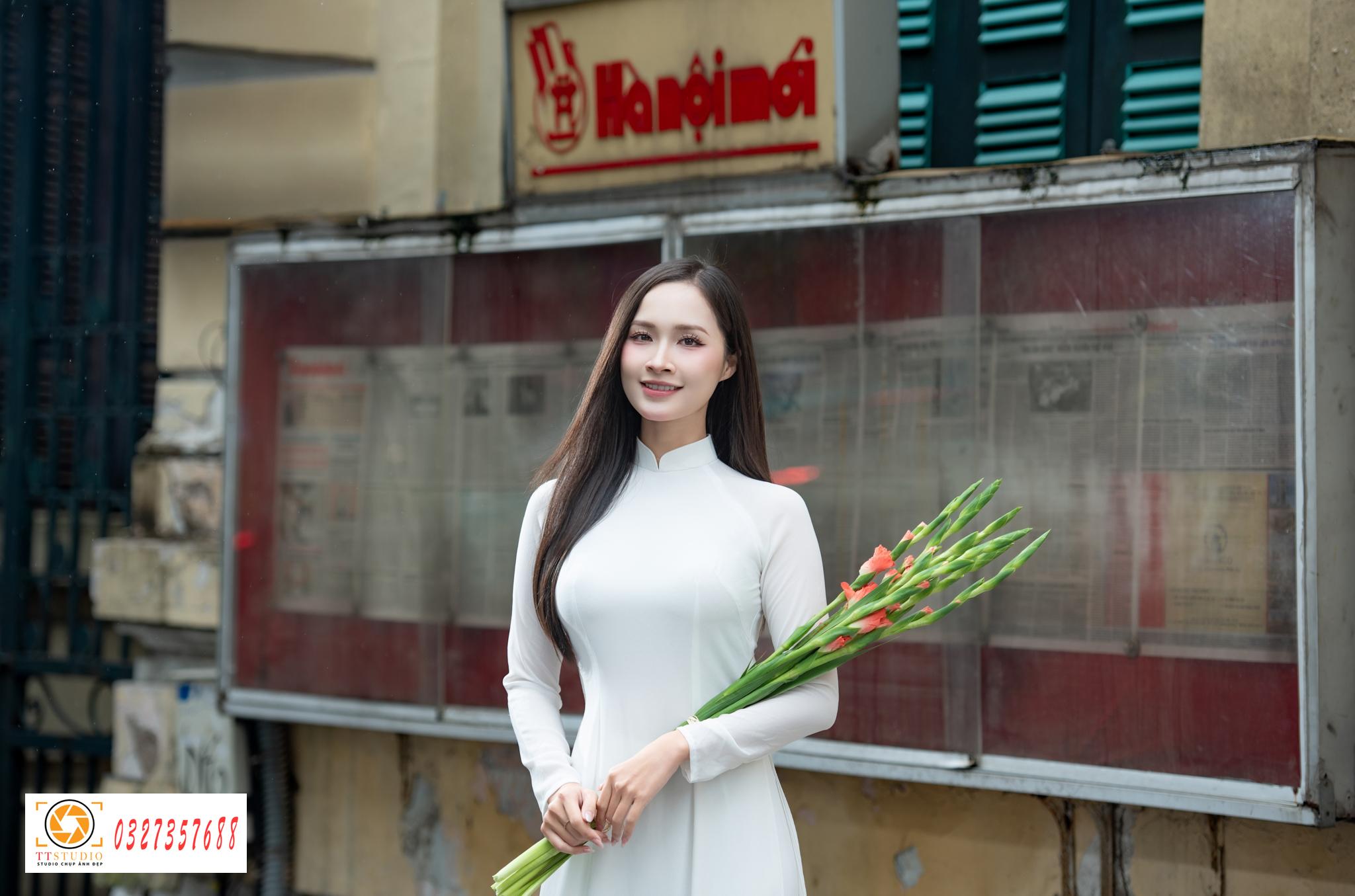 Ảnh áo dài báo hà nội mới