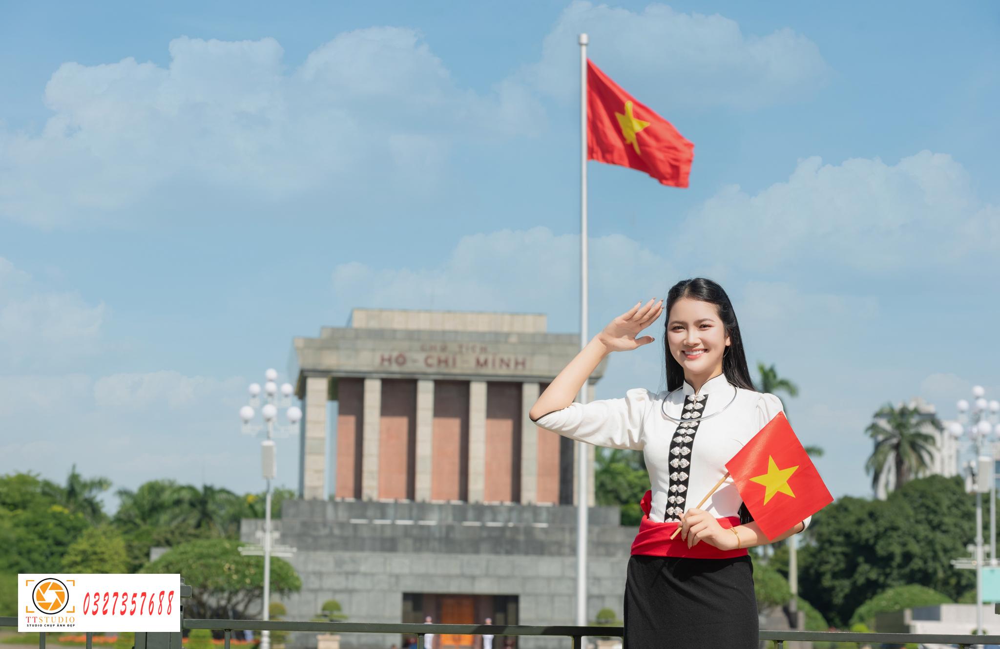 Góc chụp ảnh ở lăng bác