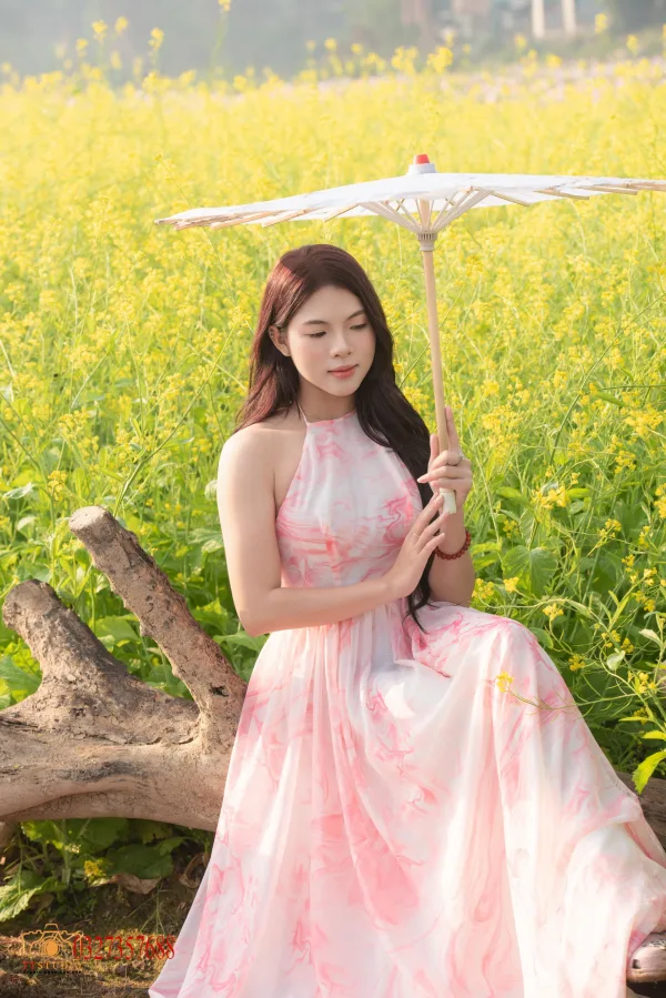 Ảnh hoa cải Cầu Long Biên