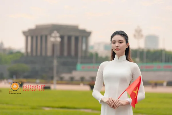 Ảnh áo dài Lăng Bác