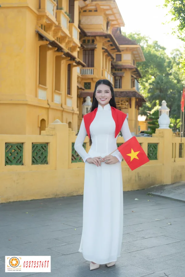 Ảnh áo dài trụ sở bộ ngoại giao