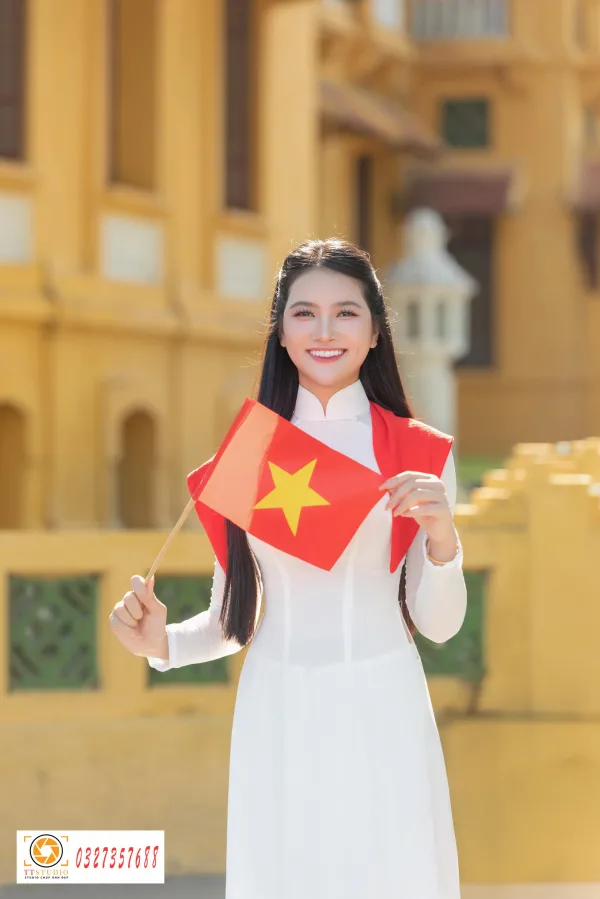 Ảnh áo dài trụ sở bộ ngoại giao