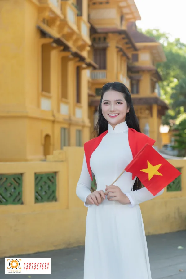 Ảnh áo dài trụ sở bộ ngoại giao