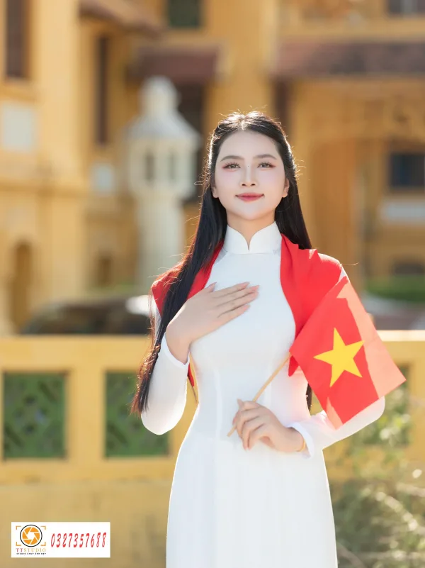 Ảnh áo dài trụ sở bộ ngoại giao