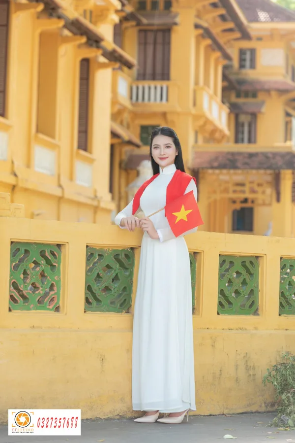 Ảnh áo dài trụ sở bộ ngoại giao