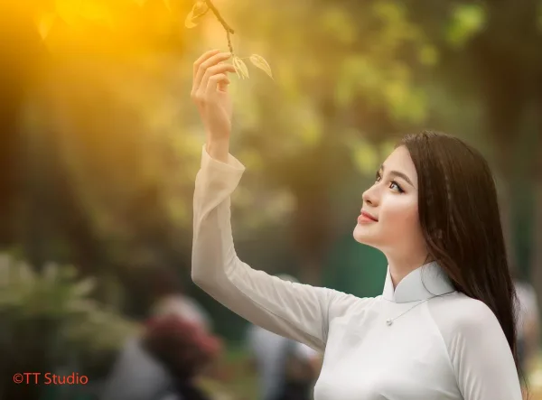 ảnh áo dài trắng