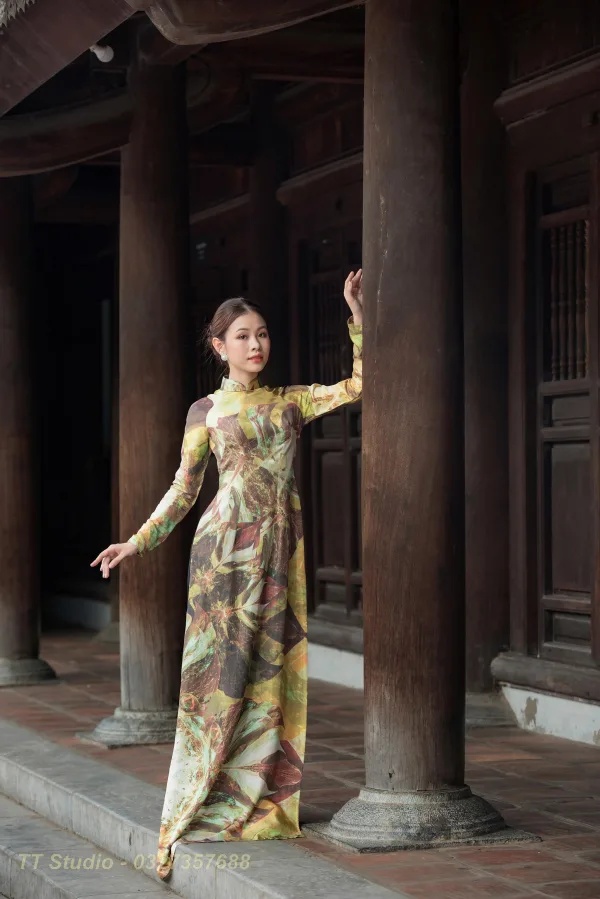 Ảnh áo dài ở văn miếu