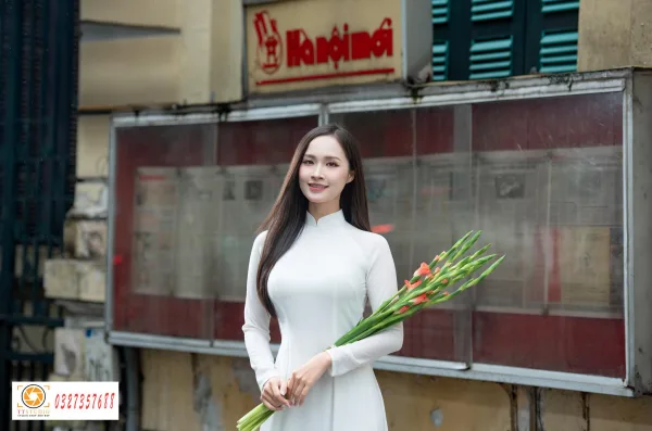 Ảnh áo dài báo hà nội mới