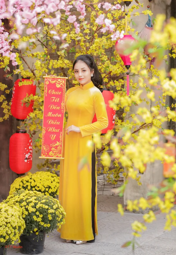 Chụp ảnh tết với câu đố