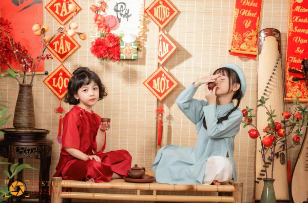 ảnh tết cho bé