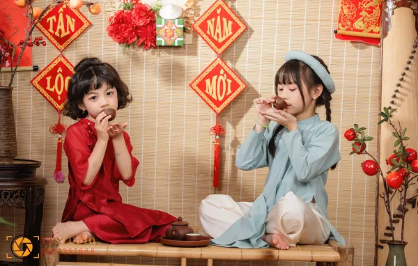 ảnh tết cho bé