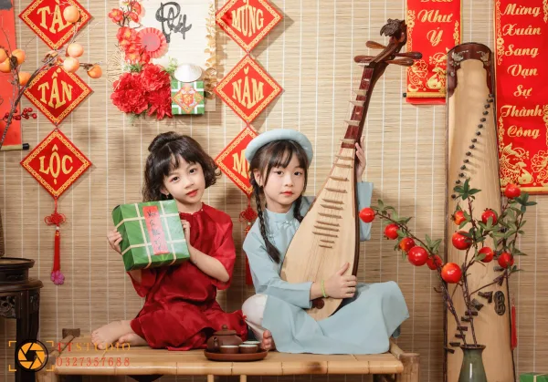 ảnh tết cho bé