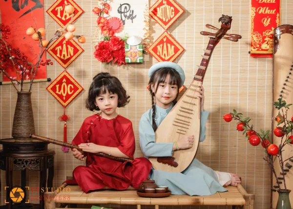 ảnh tết cho bé