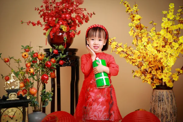 Ảnh tết cho bé