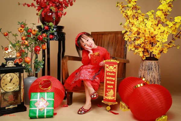 Ảnh tết cho bé