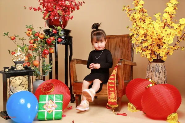 Ảnh tết cho bé