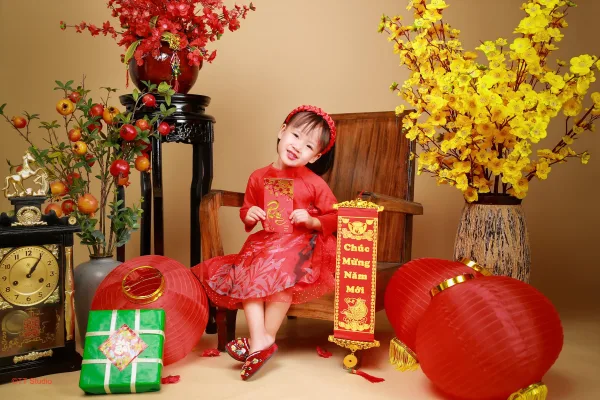 Ảnh tết cho bé