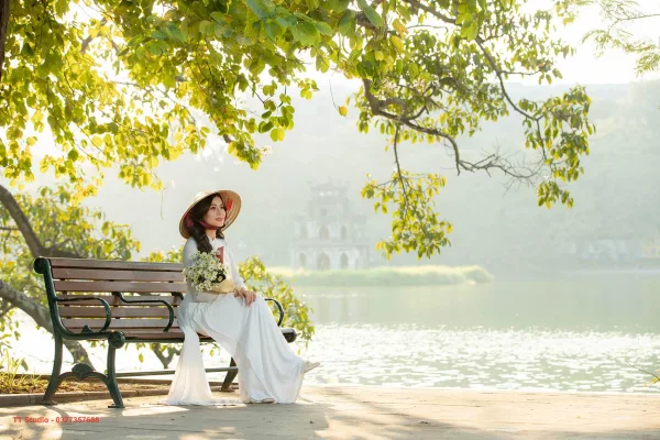 Hình ảnh hồ gươm chiều đông