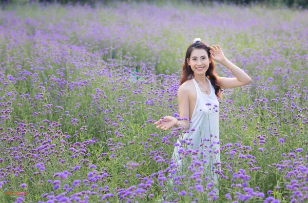 Chụp ảnh thảo nguyên hoa long biên