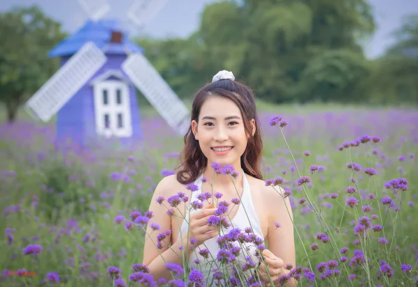 Chụp ảnh thảo nguyên hoa long biên