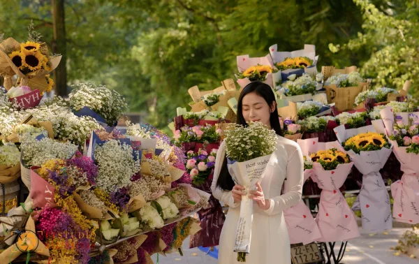 Xe hoa đường Hoàng Diệu